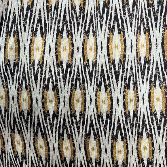 Chicos Women’s L Rockledge Brown Diamond Ikat Pull On Skirt - Picture 2 of 6